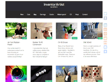 Tablet Screenshot of inventorartist.com